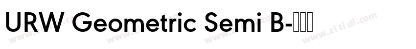 URW Geometric Semi B字体转换